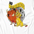 thumbnail image 3 of Disney Lion King Men's No Worries Group Tribal Circle T-Shirt (Bright White, S-XXXL), 3 of 4