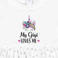 thumbnail image 4 of Inktastic My Gigi Loves Me Girls Unicorn Girls Baby Dress, 4 of 5