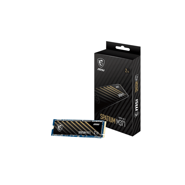 MSI SPATIUM M371 2TB M.2 2280 PCIe 3.0 x4 3D NAND Internal Solid
