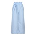 thumbnail image 4 of Pantalones largos de mujer Pantalones largos sueltos de talla grande de color sólido casual de moda Odeerbi ODB-2, 4 of 8