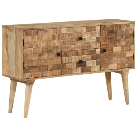 vidaXL Sideboard 43.3"x11.8"x27.6" Solid Wood Mango
