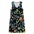 thumbnail image 7 of Yertdoel Summer Dresses for Women 2026 Sleeveless Floral Print V Neck Loose Midi Dress Beach Casual Comfy Sundress with Pockets, 7 of 7