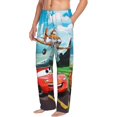 thumbnail image 2 of Disney Pixar Cars Pantalon de Pyjama Noir Imprimé Dessin Animé pour Hommes, 2 of 8