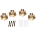 thumbnail image 1 of 4Pcs Modern Wall Hooks Made From Solid Brass. Perfect Purse Wall Hanger, Perfect for Coats, Jackets, 1 of 5