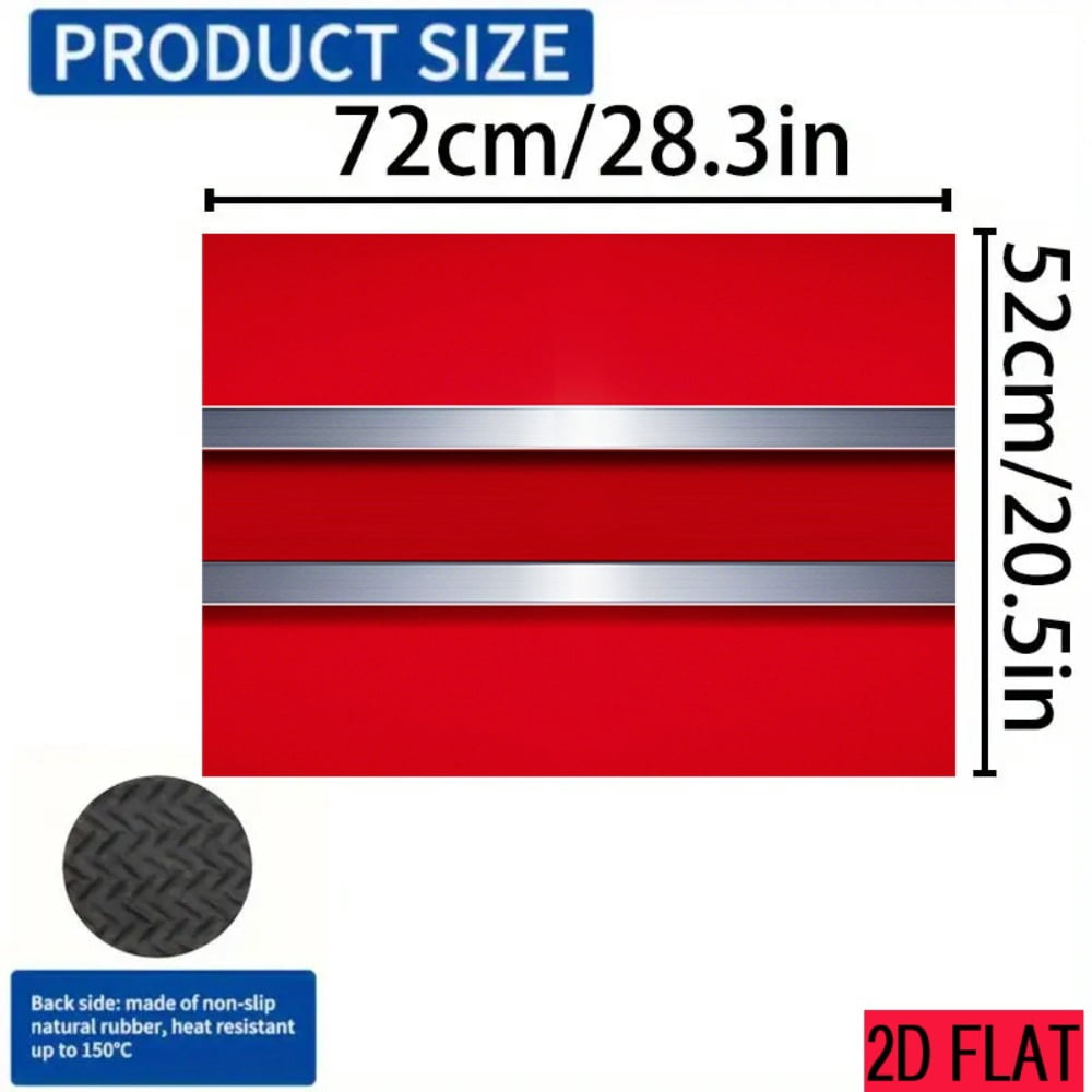 2D flat 1 kitchen stove cover, simple and artistic pattern design, Nordic-style kitchen mat, coffee machine mat, operation counter decoration, the first choice for kitchen gifts. The size is 28.3x20.