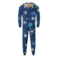 thumbnail image 6 of Odeerbi Matching Family Christmas Pajamas Sets Parent-Child Warm Hooded Jumpsuit Set Xmas Printed Home Wear Loungewear Sleepwear Jammies for Dad, 6 of 7