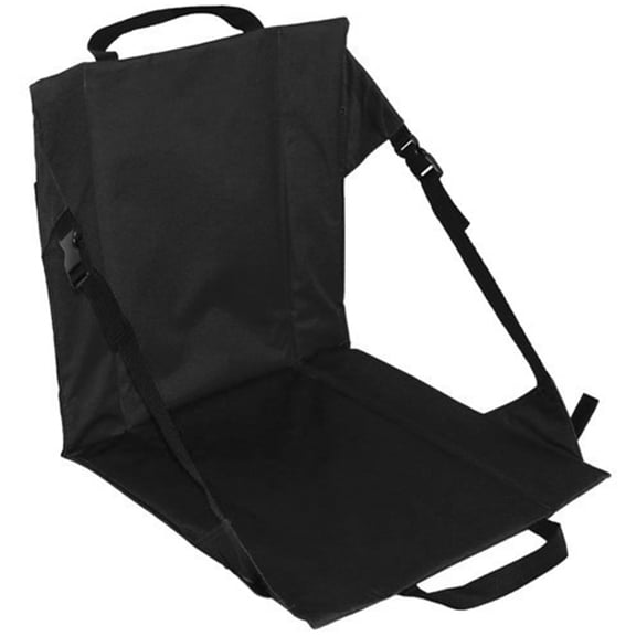 CTIRCHIU Black Folding Chair with Simple Design, 1 Piece, 16.1x16.1in, Oxford Cloth Seat for Indoor and Outdoor Use
