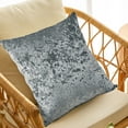 thumbnail image 4 of Ohufall 17.72x17.72 Inches Elastic Velvet Throw Pillow Cover Solid Square Decorative Pillow Case, 4 of 6