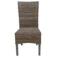 thumbnail image 4 of CC Home Furnishings 40.50" Rustic Gray Traditional Style Algeria Chair, 4 of 4