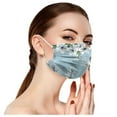 thumbnail image 4 of Olilia 50PC Flower Disposable Face_Masks with Designs for Spring Summer, 3-Ply Floral Facemasks with Nose Wire for Women Men, Multicolor, 4 of 8