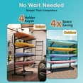 thumbnail image 3 of IKIMI Adjustable Kayak Storage Rack - Durable Stand for Kayaks, Canoes, Paddle Boards, Indoor/Outdoor Use, 3 of 8
