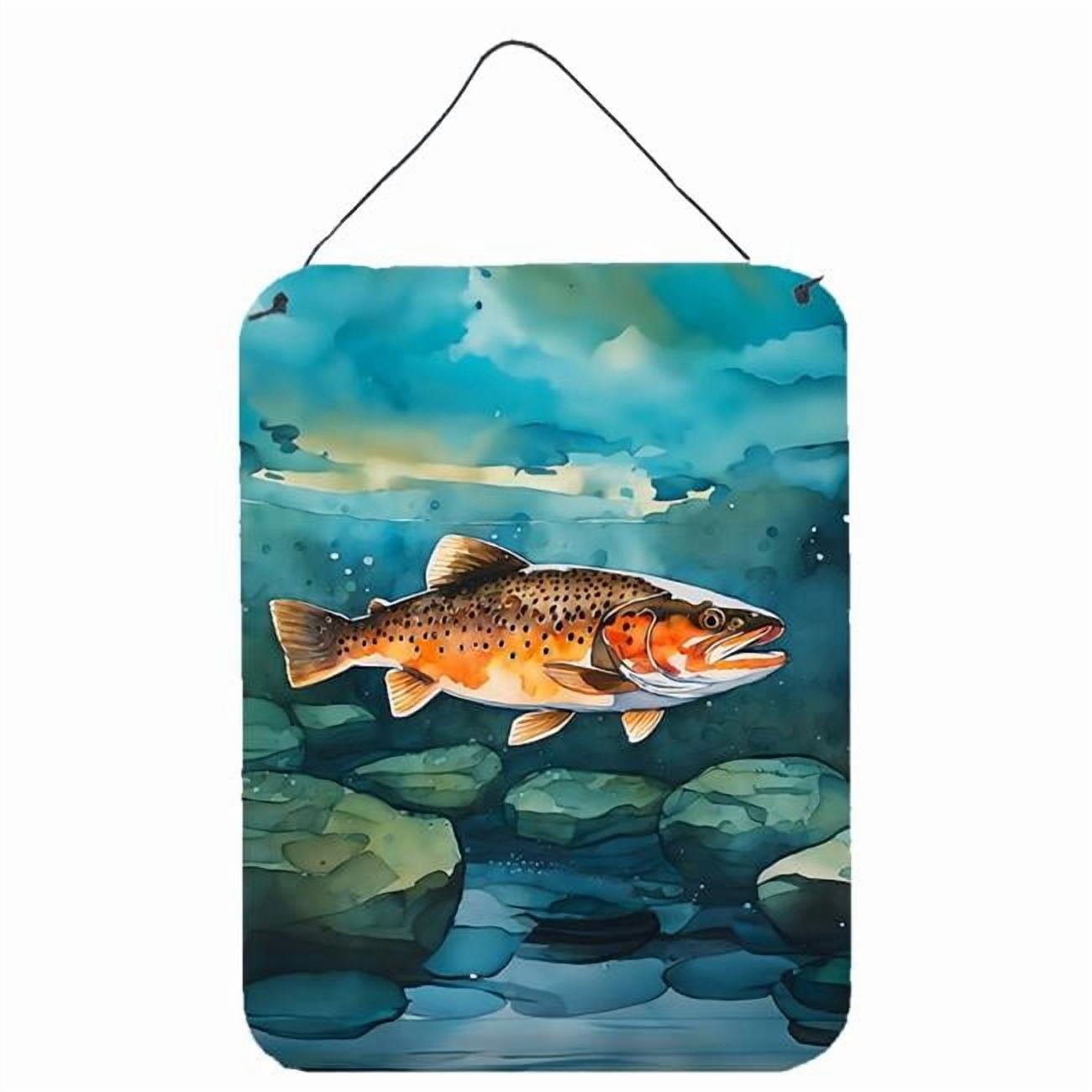 Brown Trout Wall or Door Hanging Prints 12 in x 16 in