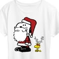 thumbnail image 3 of Peanuts - Christmas - Santa Snoopy - Women's Short Sleeve Graphic T-Shirt, 3 of 5
