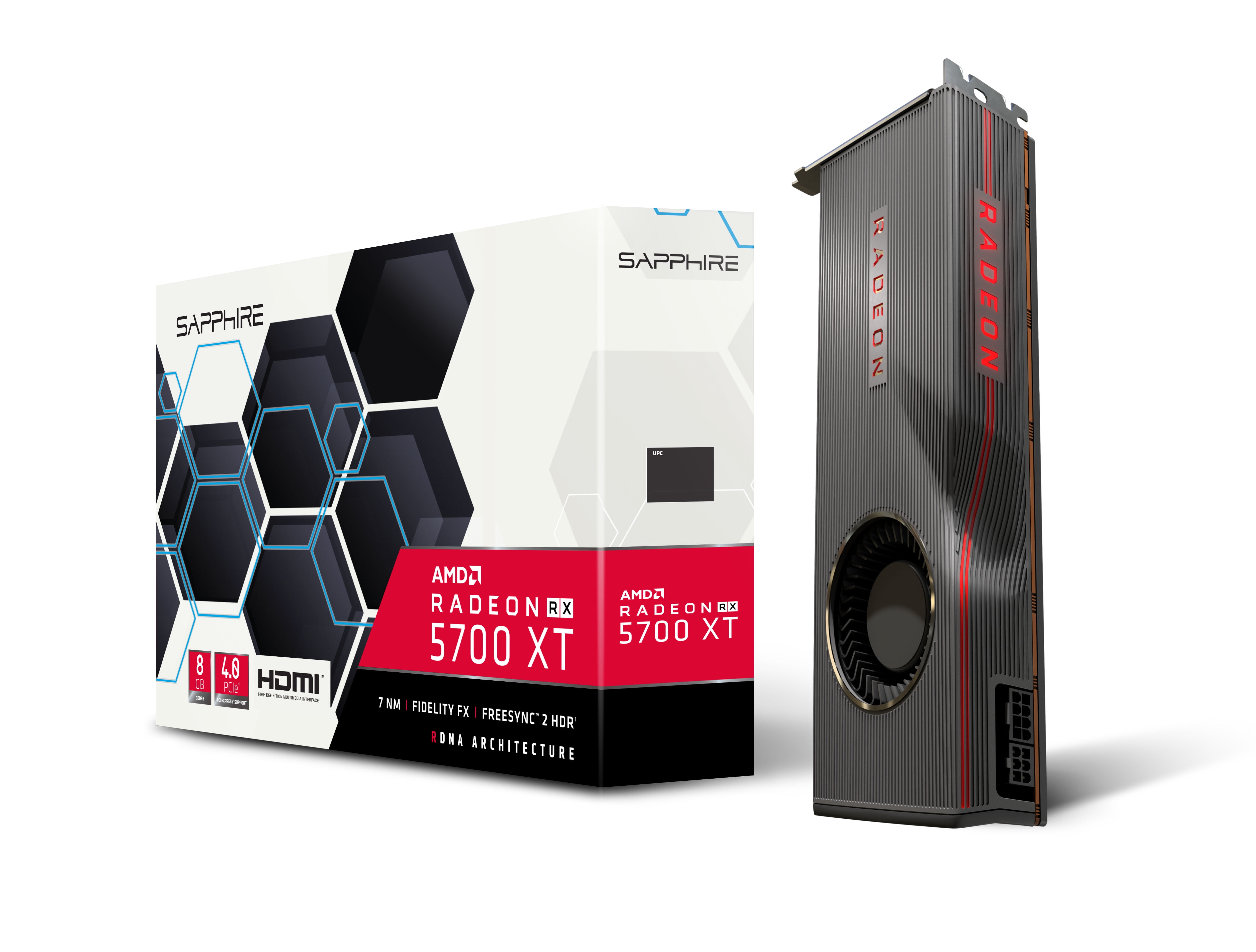 Sapphire VCX 21293-01-40G Radeon RX 5700 XT 8GB GDDR6 PCIE HDMI