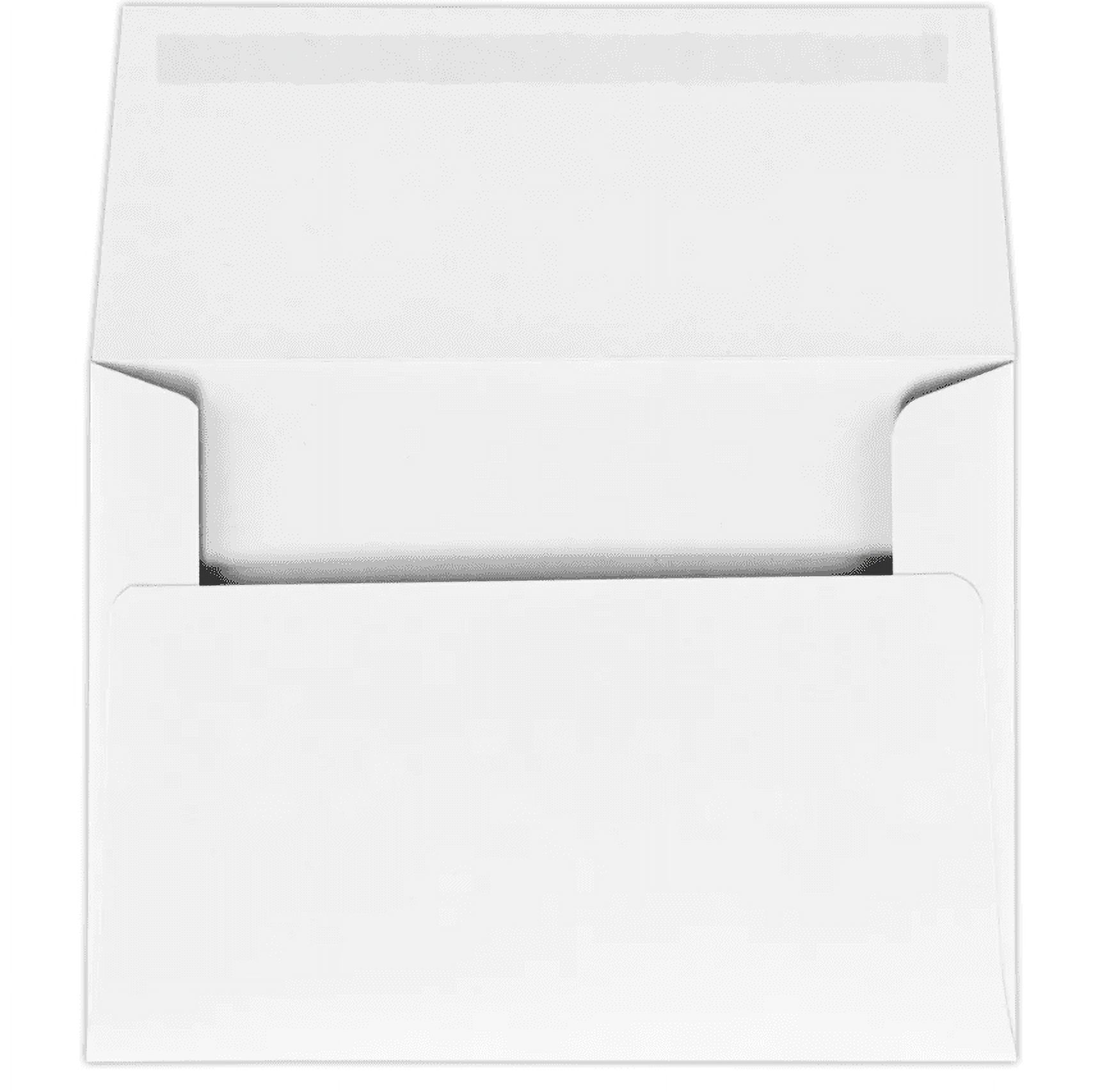 LUXPaper A6 Invitation Envelopes, 4 3/4 x 6 1/2, White, 50 Pack