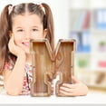 thumbnail image 4 of Wooden English Letter Savings Can with Transparent Glass Front for Coin Storage, 4 of 6