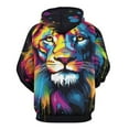 thumbnail image 3 of Animals Lion Tiger Men's Women New Sweatshirt Hoodie Men's Plus Size Sweatshirt Hooded Sweatshirt 3d Printed Street Men's Cloth, 3 of 6