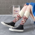 thumbnail image 5 of Fuzoiu Fashion Tatreez Print Adult Stockings,Crew Socks,Unisex Fashion Socks, Casual Sports Socks,Comfortable Crew Socks for Everyday Wear and Sports, 5 of 6