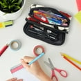 thumbnail image 7 of MUOOUM Pencil Case, Grunge Splashes Soccer Football Pattern Large Capacity Pencil Pouch Stationery Pen Bag, 7 of 7
