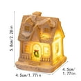 thumbnail image 5 of Christmas Houses Resin Ornaments Desktop Decoration, Lighted Christmas Mini Snow Houses 2025, Cottage Town Tiny Figurine with LED Light Winter Village Ornament for Xmas Scene, 5 of 5