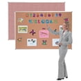 thumbnail image 1 of Aarco Products  Radius Corner Aluminum Frame Rosebud Vinyl Bulletin Board- Rosebud - 48 x 96 in., 1 of 1