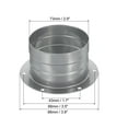 thumbnail image 2 of Conector de conducto Uxcell de 3 pulgadas, brida de metal, tubos de escape, 2 of 5