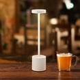thumbnail image 4 of Home Accents 13.5 Inch LED Cordless Rechargeable Metal Table Lamp with Stepless Dimming, White, 4 of 4