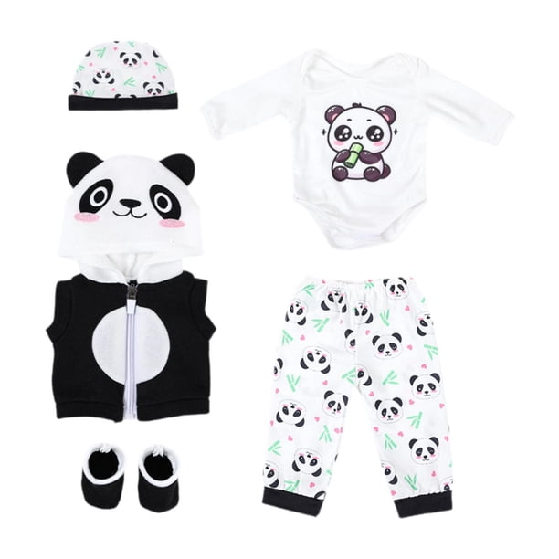 Ropa de muñeca, accesorios de vestuario para muñecas de 18 pulgadas, juguetes de moda para hacer tú mismo. 5 piezas negras