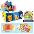 thumbnail image 1 of Toalla de papel para dibujar para bebé, caja de pañuelos rasgados, rompecabezas para bebé, Educación Temprana Montessori, juguetes de tela para niños, juguetes sensoriales, 1 of 6
