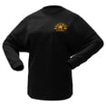 thumbnail image 2 of Women's Fanatics Black Boston Bruins 100th Anniversary Sparkle Spirit Jersey T-Shirt, 2 of 3