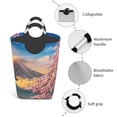 thumbnail image 4 of KLL Fuji Mountain And Cherry Blossoms In Spring Laundry Hamper,Large Canvas Fabric Lightweight Storage Basket Toy Organizer Dirty Clothes Collapsible Waterproof, 4 of 6