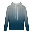 thumbnail image 4 of Fashion YLSDY Hoodies for Men Loose Fit Gradient Hoodies Pullover Long Sleeve Hooded Collar Drawstring Casual Sweatshirt Blue XXXXL, 4 of 5