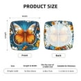 thumbnail image 6 of Daiia Spring Butterfly Flowers Stretch Individual Couch Cushion Slipcovers Reversible Cushion Protector Slipcovers Sofa Cushion Protector Covers Milk Silk-16.9in, 6 of 9