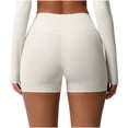 thumbnail image 2 of Lenpel Women's Workout Boyshorts Seamless High Waisted Athletic Yoga Shorts Running Biker Shorts, 2 of 7