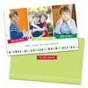 Personalized Whimsical Colored Lights Holiday Card