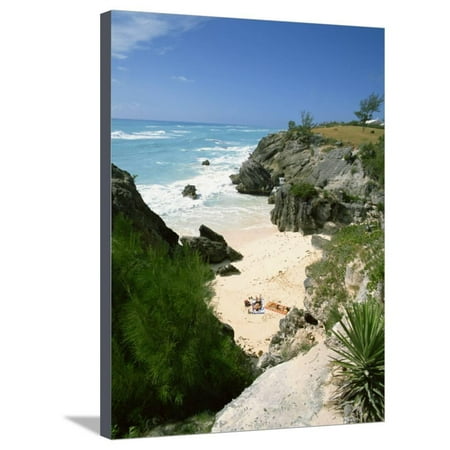 South Coast Beach, Bermuda, Central America, Mid Atlantic Stretched Canvas Print Wall Art By Harding