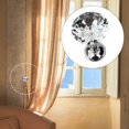 thumbnail image 3 of Colgador de gancho de pared de aleación de zinc Aleación de Zinc Cristal Cortina Hold Backs Tie Back Wall Hook Diamante Holder para Decoración de de Habitación para hogar , # 1 Pteado Magideal Colgador de gancho de pared de aleación de zinc, 3 of 5