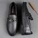 thumbnail image 2 of Mocasines casuales de lujo de cuero para hombre, mocasines sin cordones, para primavera y otoño, 26 cm, 2 of 3