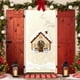 thumbnail image 1 of 3D Embroidery Christmas Door Curtain Holiday Decorative Cover for Front Door Wall Party Festival Home Decorations, 1 of 6