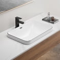 thumbnail image 2 of dokea Ceramic Undermount Bathroom Sink - 22.05" White Porcelain Basin, 2 of 9