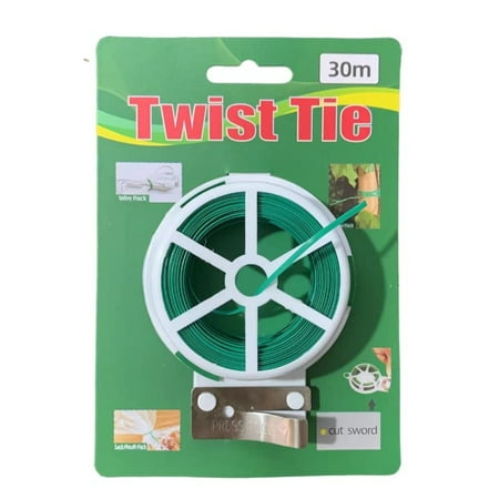 

BVnarty Tools Home Improvement Rollbacks 164 (50 And 30 Meters) Green Coated Garden Tie with Cutter for Gardening Plant Support for Organizing Home office Gardening Vines And 98 Feet