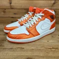 thumbnail image 5 of Ni - ke Ni - ke Trainers Mens Size UK 11.5 Air Jordan 1 Mid SE Electro Orange Shoes AJ1, 5 of 5