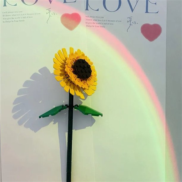 Juguetes de montaje de Lego 3d rosas girasoles flores regalo para novia amante decoración MX1 Gao Jiahui unisex