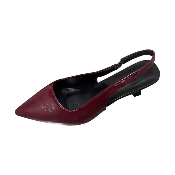 Zapatos Negros Versátiles de Punta Del Dedo Del Pie de las Mujeres de Tallón Alto de 6,5 cm para el Estilo de Primavera / Verano de Moda Y Cómodo