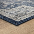 thumbnail image 6 of Mohawk Home Cairn Low Pile Latex Backed Stain and Fade Resistant Geometric Denim Blue Indoor Area Rug, 3'3" X 5', 6 of 9