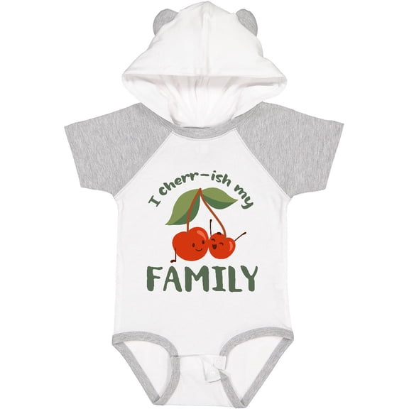 Inktastic I Cherri-sh My Family Boys or Girls Baby Bodysuit