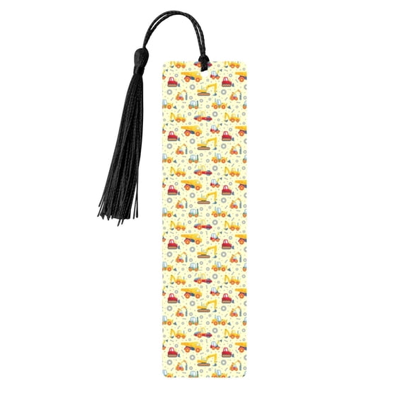 Kdxio Heavy Equipment Print Metal Tassel Bookmarks,Perfect Gift for Art Lovers and Bookworms Metal Bookmarks for Women