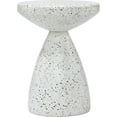 thumbnail image 3 of Meridian Furniture Anika White Iron Terrazzo Side Table, 3 of 8
