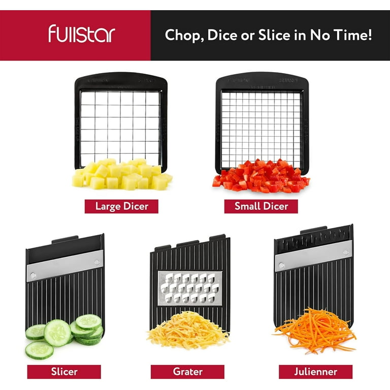 Fullstar Picador de verduras y mandolina todo en 1 para cocina, rall