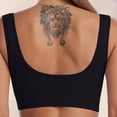 thumbnail image 4 of Plus Size Sports Bra for Women, Medium Support Wire-Free Workout Bra with Removable Padded, Seamless Yoga Bra for Large Bust,Black,44, 4 of 6